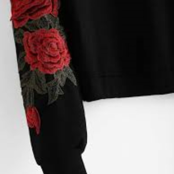 Cropped Rose Sweater - Picture 2 of 5